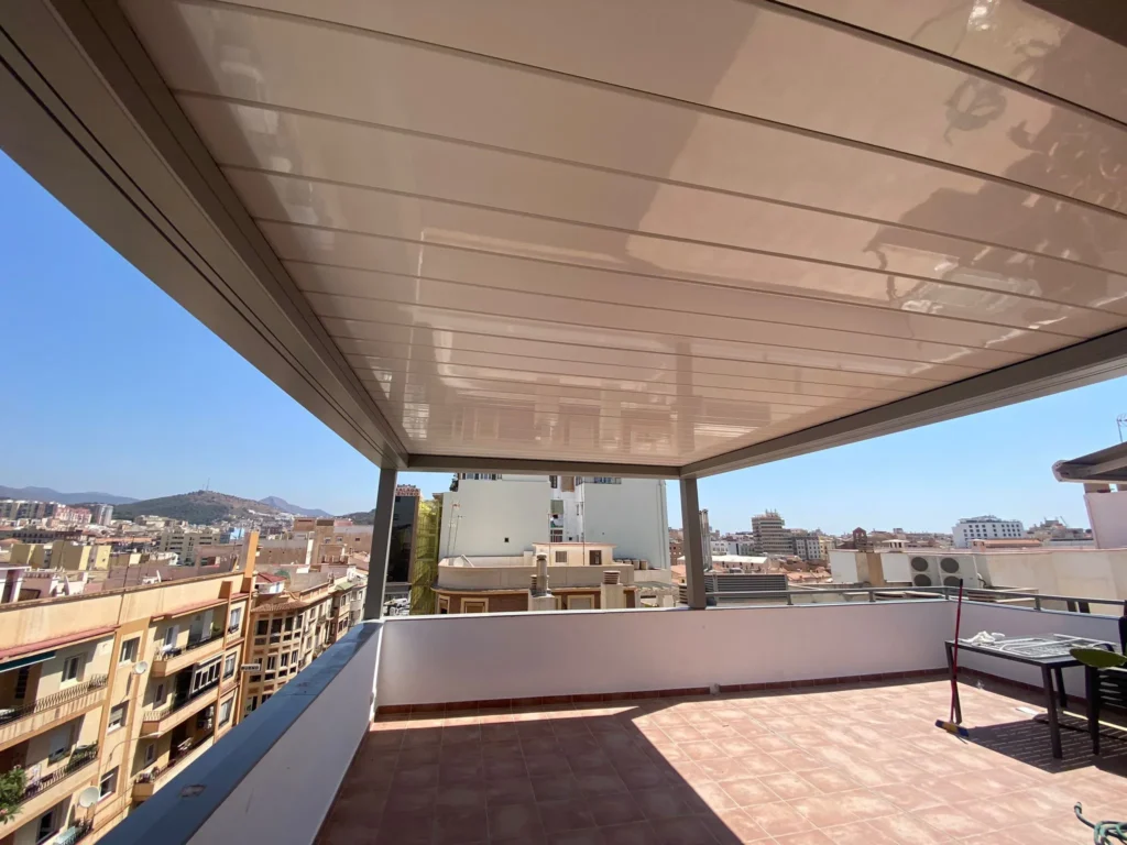 Pergola and awning