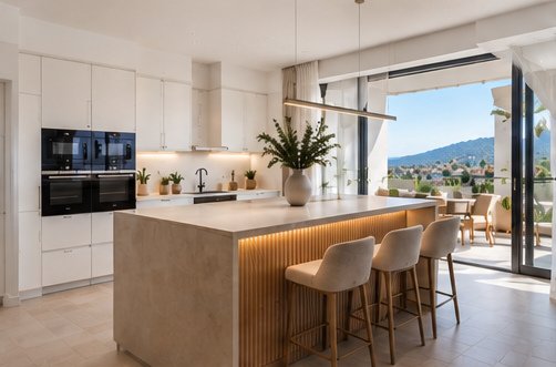 Remodelled white kitchen